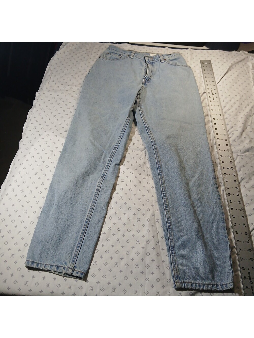 Levis 550 Vintage Jeans Light Wash Denim Pants Relaxed Tapered Mens 8M